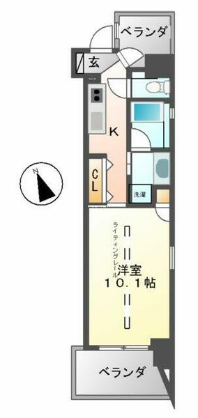 千種ライズ（ＣＨＩＫＵＳＡ　ＲＩＳＥ） 701｜愛知県名古屋市中区新栄３丁目(賃貸マンション1K・7階・31.53㎡)の写真 その2