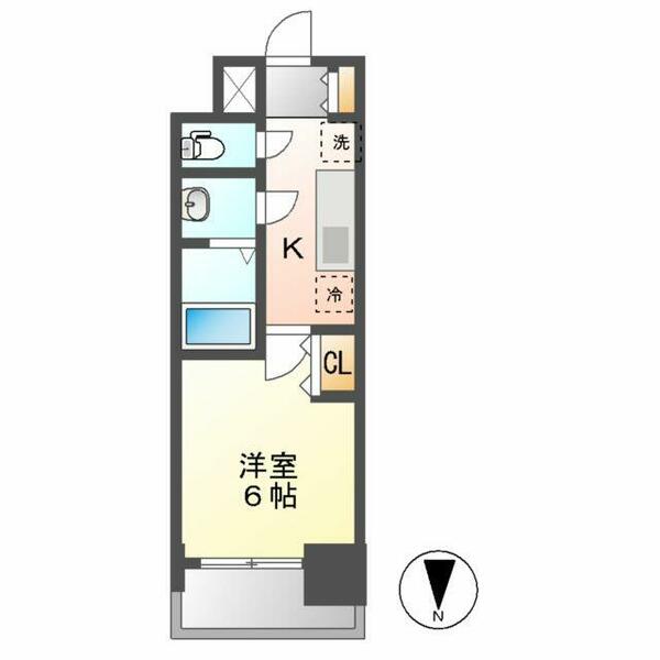 プレサンス名古屋幅下ファビュラス 202｜愛知県名古屋市西区幅下２丁目(賃貸マンション1K・2階・21.46㎡)の写真 その2