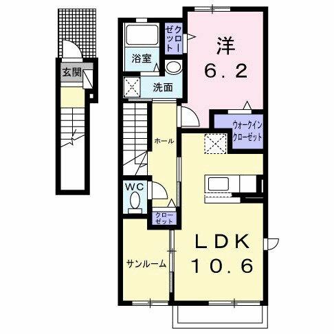 同じ建物の物件間取り写真 - ID:240028050336