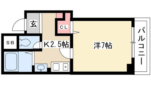 フォーブル中島 202｜愛知県名古屋市中村区中島町３丁目(賃貸マンション1K・2階・24.00㎡)の写真 その2