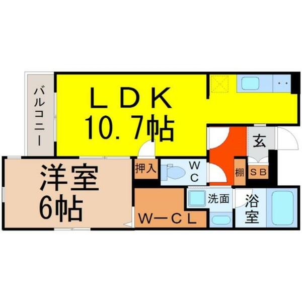 愛知県名古屋市中村区名駅南３丁目(賃貸マンション1LDK・3階・42.48㎡)の写真 その2