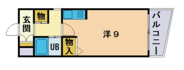 プラザＴＯＷＡ 303｜福岡県福岡市中央区梅光園２丁目(賃貸マンション1R・3階・25.05㎡)の写真 その2