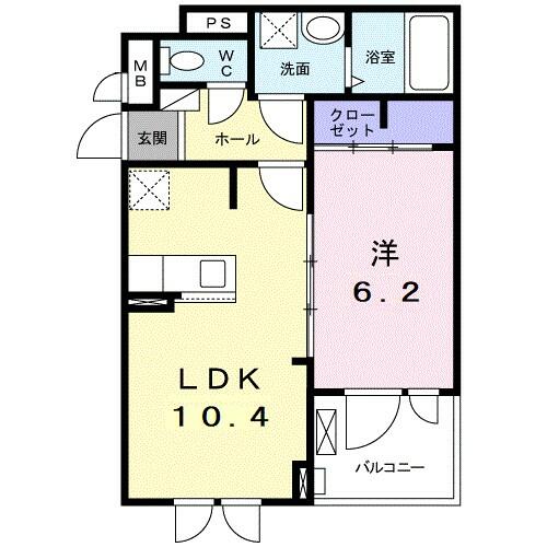 大阪府和泉市上代町(賃貸アパート1LDK・2階・40.14㎡)の写真 その2