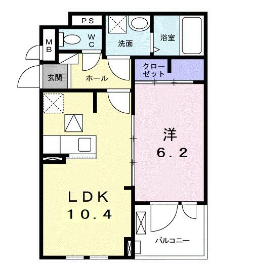 大阪府和泉市上代町(賃貸アパート1LDK・1階・40.14㎡)の写真 その2