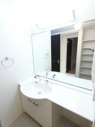 画像7:大型一面鏡付カウンター洗面化粧台です。