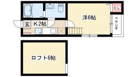 マインハイム枇杷島 201 ｜ 愛知県名古屋市西区枇杷島４丁目（賃貸アパート1K・2階・19.20㎡） その2