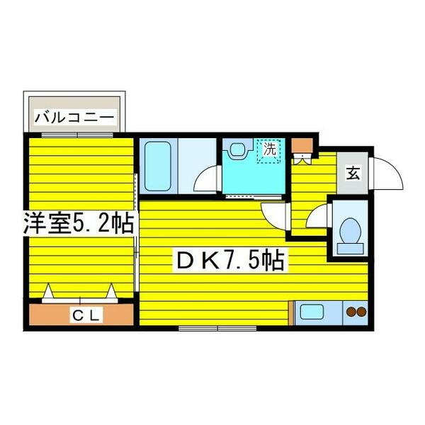 北海道札幌市東区北二十六条東１３丁目(賃貸マンション1DK・1階・31.06㎡)の写真 その2
