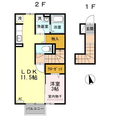 同じ建物の物件間取り写真 - ID:204003995450