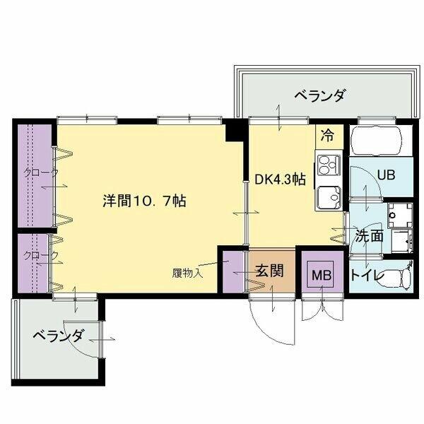 ウイングＦ・Ｓ 205｜愛知県名古屋市東区葵２丁目(賃貸マンション1DK・2階・36.80㎡)の写真 その2