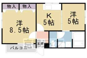 ウエストハウス 202 ｜ 京都府京都市左京区下鴨宮崎町（賃貸アパート2LDK・2階・40.00㎡） その2