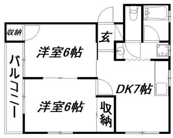 静岡県浜松市中央区住吉４丁目(賃貸アパート2DK・1階・47.08㎡)の写真 その2