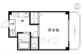 京都府京都市東山区蒔田町（賃貸マンション1K・3階・22.23㎡） その2