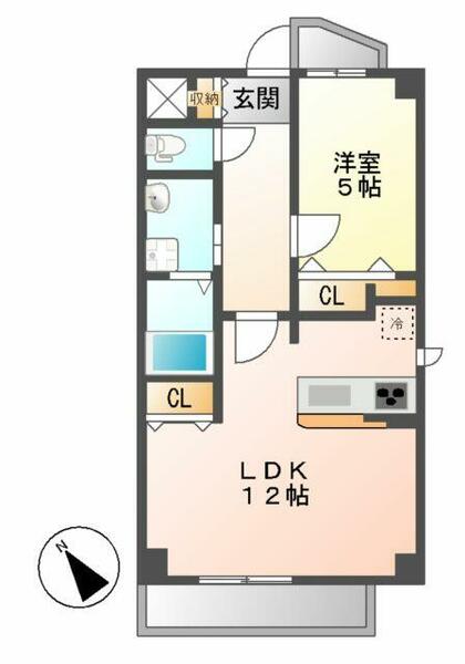 アトリエール 801｜愛知県名古屋市千種区内山３丁目(賃貸マンション1LDK・8階・46.10㎡)の写真 その2