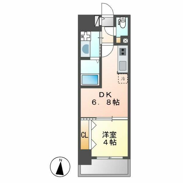 ザ・レジデンスパーク久屋大通 1402｜愛知県名古屋市中区丸の内３丁目(賃貸マンション1DK・14階・29.70㎡)の写真 その2