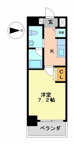 愛知県名古屋市中区丸の内２丁目(賃貸マンション1K・12階・25.95㎡)の写真 その2