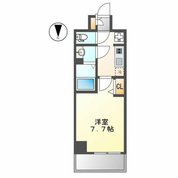 ディアレイシャス尾頭橋 1401｜愛知県名古屋市中川区尾頭橋４丁目(賃貸マンション1K・11階・25.20㎡)の写真 その2