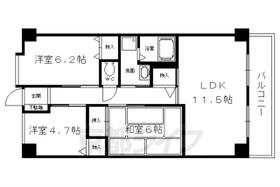 京都府京都市左京区岩倉南四ノ坪町（賃貸マンション3LDK・2階・66.75㎡） その2