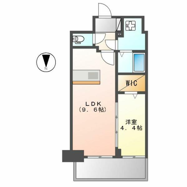 メイクスＷアート丸の内 1403｜愛知県名古屋市西区那古野１丁目(賃貸マンション1LDK・14階・35.25㎡)の写真 その2