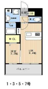 ＬＩＢＴＨ竹下｜福岡県福岡市博多区竹下１丁目(賃貸マンション1LDK・4階・34.27㎡)の写真 その2