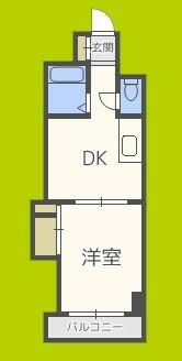 新大阪グランドハイツ北｜大阪府大阪市淀川区西宮原２丁目(賃貸マンション1DK・9階・30.24㎡)の写真 その2