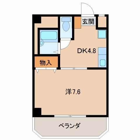 アンビアンテ田中町｜和歌山県和歌山市田中町５丁目(賃貸マンション1DK・5階・24.46㎡)の写真 その2