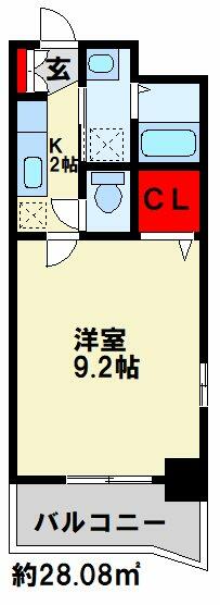 アビタシオン花の樹 405｜福岡県北九州市小倉南区西水町(賃貸マンション1K・4階・28.08㎡)の写真 その1