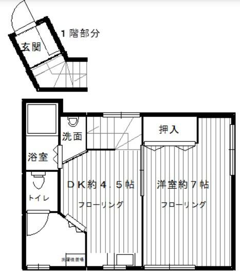 うえむらハイツ｜兵庫県神戸市灘区水道筋６丁目(賃貸マンション1DK・2階・29.00㎡)の写真 その2