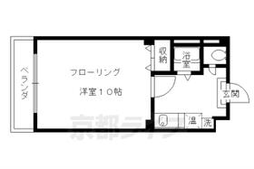 カイザ・ザール西村 302 ｜ 京都府京都市左京区北白川上別当町（賃貸マンション1K・3階・28.48㎡） その2