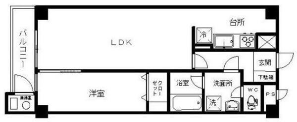 信濃町ハイム｜東京都新宿区南元町(賃貸マンション1LDK・2階・45.44㎡)の写真 その2