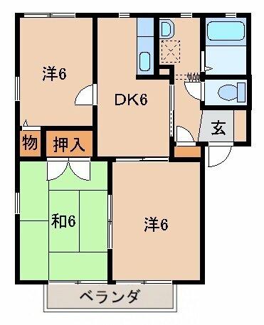ディアス名高｜和歌山県海南市名高(賃貸アパート3DK・2階・50.90㎡)の写真 その2
