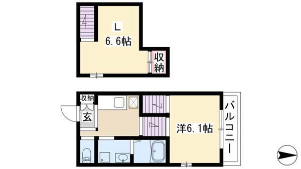 ライブリー鶴舞 102｜愛知県名古屋市昭和区鶴舞２丁目(賃貸アパート1K・1階・21.39㎡)の写真 その2