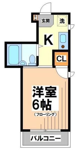 東京都杉並区和田３丁目(賃貸マンション1K・3階・17.08㎡)の写真 その2