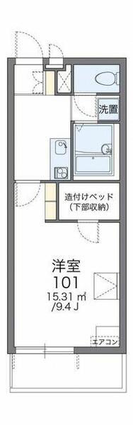 埼玉県東松山市美原町２丁目(賃貸アパート1K・3階・26.08㎡)の写真 その2