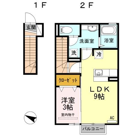 同じ建物の物件間取り写真 - ID:207001048403