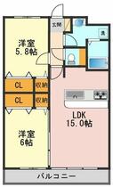 ＴＲＩＮＩＴＹ 1B ｜ 東京都葛飾区細田１丁目（賃貸マンション2LDK・1階・61.50㎡） その2