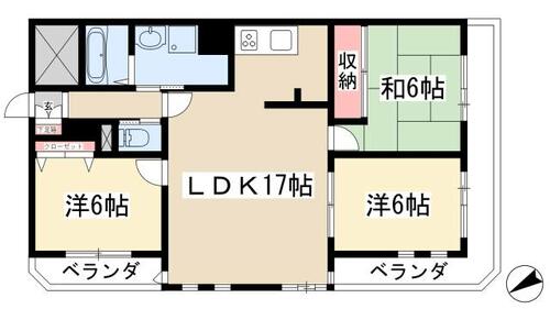 同じ建物の物件間取り写真 - ID:223021894740