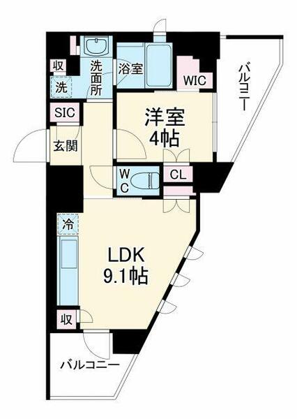 リバーレ鷺沼 605｜神奈川県川崎市宮前区小台１丁目(賃貸マンション1LDK・6階・38.41㎡)の写真 その2