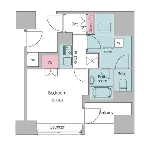 同じ建物の物件間取り写真 - ID:213101700443