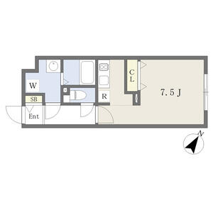 Ｇ　ＶＩＶＲＥ一社 405｜愛知県名古屋市名東区一社３丁目(賃貸マンション1K・4階・26.68㎡)の写真 その2