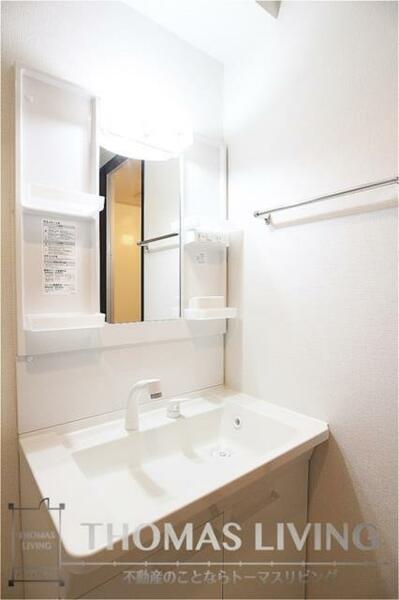 画像14:シャワー付きの独立洗面台です。