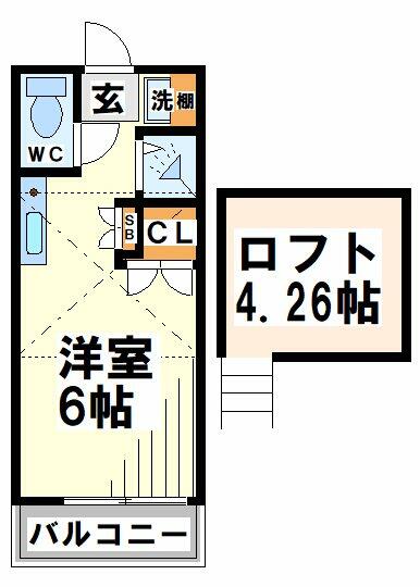 東京都府中市片町３丁目(賃貸アパート1K・2階・20.00㎡)の写真 その2