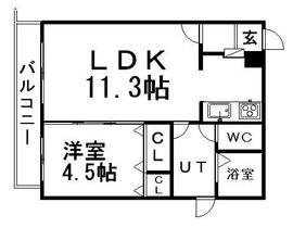 グランド・アイ美園 0303 ｜ 北海道札幌市豊平区美園十条７丁目（賃貸マンション1LDK・3階・38.00㎡） その2