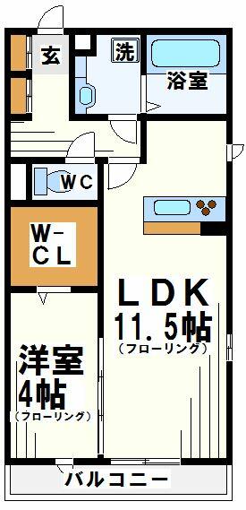 セレニティーステージ｜東京都調布市下石原２丁目(賃貸アパート1LDK・2階・41.40㎡)の写真 その2