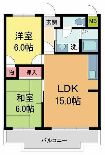 エスペランサ宝塚の間取り