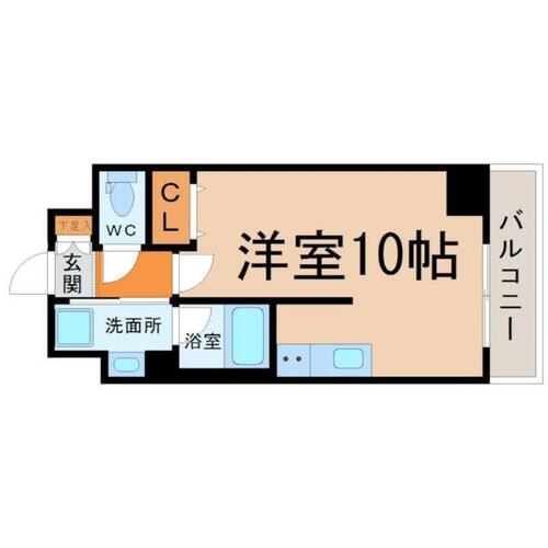 愛知県名古屋市中区大須１丁目（マンション）の賃貸物件の間取り