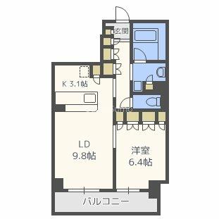 大阪府大阪市西区靱本町３丁目（マンション）の賃貸物件の間取り