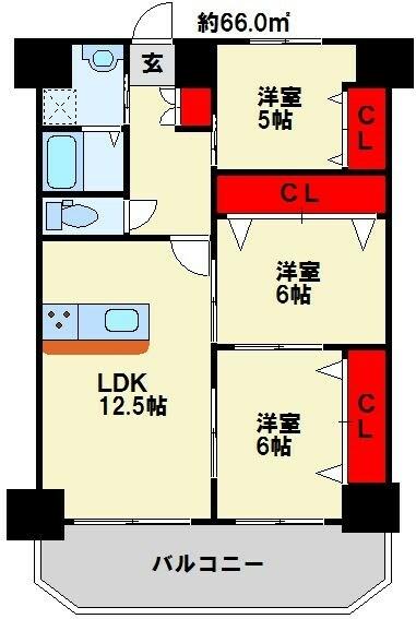 画像1:人気のカウンターキッチン。エアコンは全部屋に設置されます。