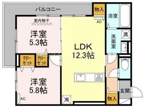 同じ建物の物件間取り写真 - ID:233018733993