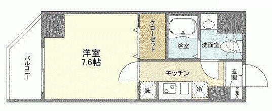 アルファコート王子２ 401｜東京都北区王子３丁目(賃貸マンション1K・4階・25.83㎡)の写真 その2