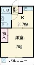 ＴＫコーポラス 103 ｜ 東京都立川市西砂町２丁目（賃貸マンション1DK・1階・24.97㎡） その2